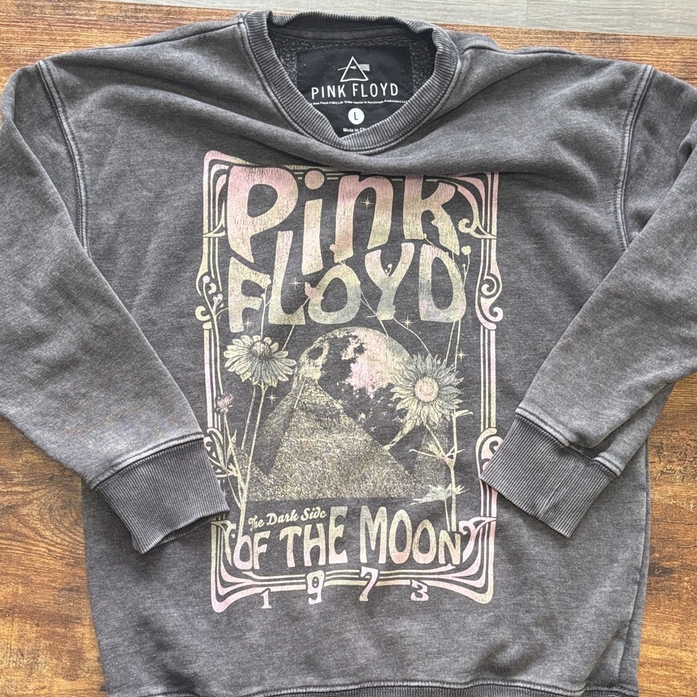 Pink Floyd Charcoal Sweatshirt with Vintage Graphic